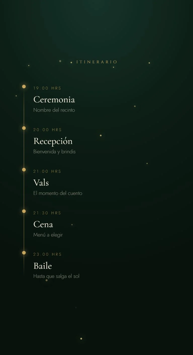 Itinerario de la celebración