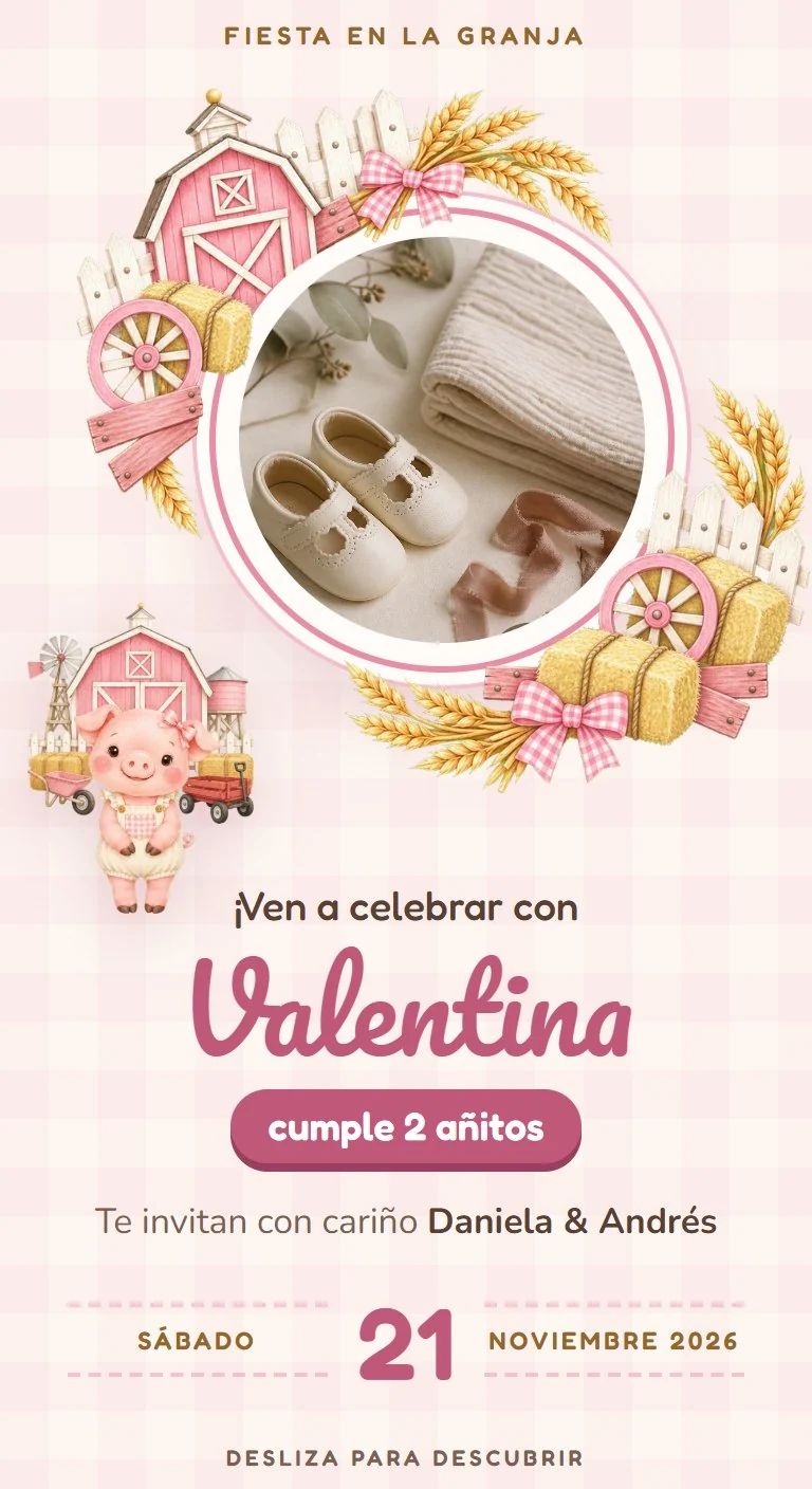 Portada con la cerdita granjera