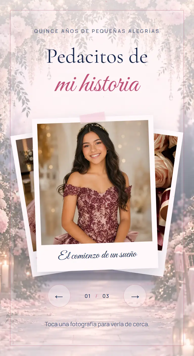 Fotografías en un mazo de recuerdos