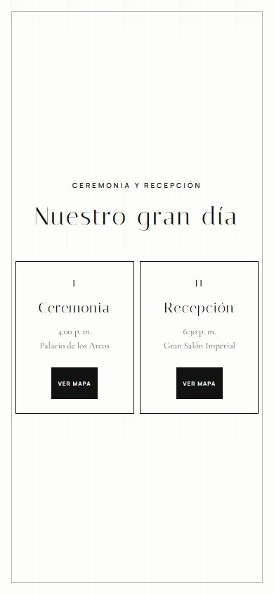 Ceremonia y recepción