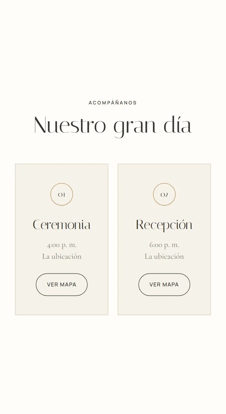 Ceremonia y recepción
