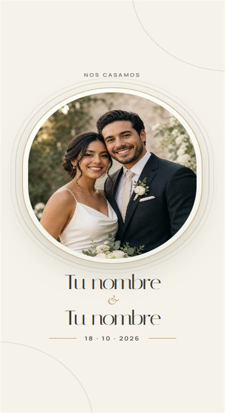 Presentación de los novios